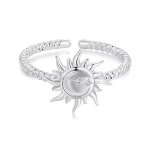 (resim) PANDORA Stil Güneş ve Ay Açık Yüzük - SCR1038-E