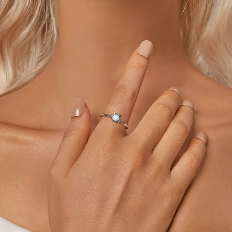 (resim) PANDORA Stil Kaplumbağa Yüzük - BSR553-E - Görüntüle 6