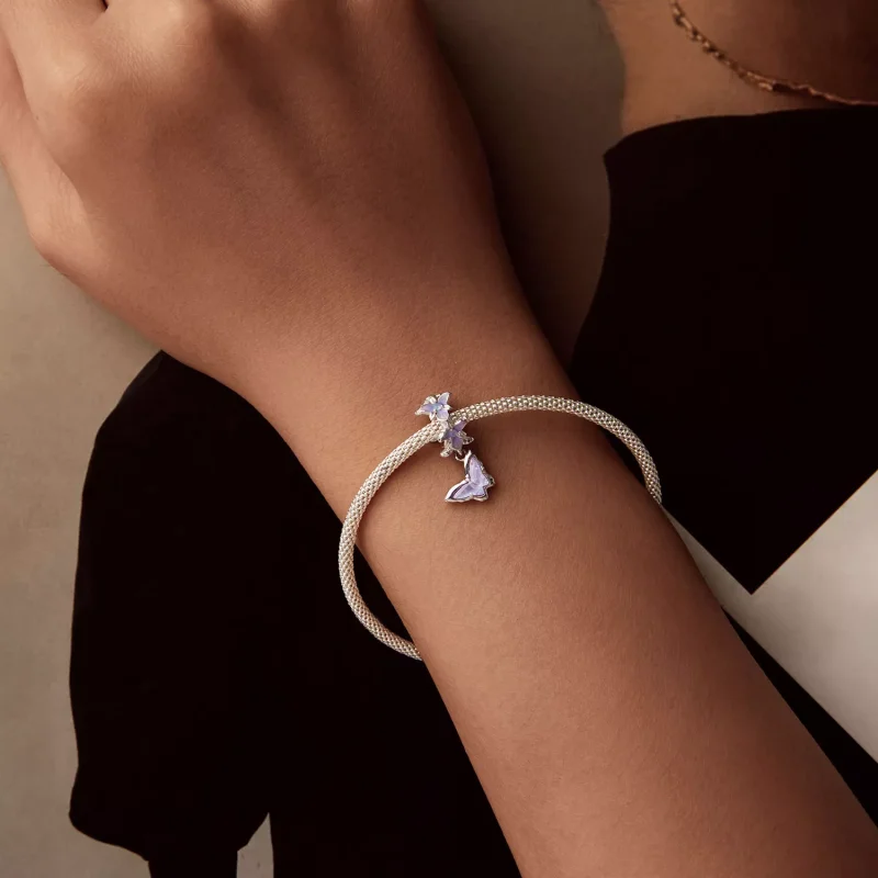 (resim) PANDORA Stil Kelebek İris Kolye Ucu - BSC1033 - Görüntüle 6