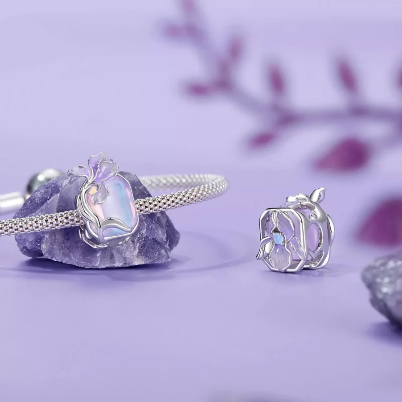 (resim) PANDORA Stil Kristal İris charm - BSC1032 - Görüntüle 4