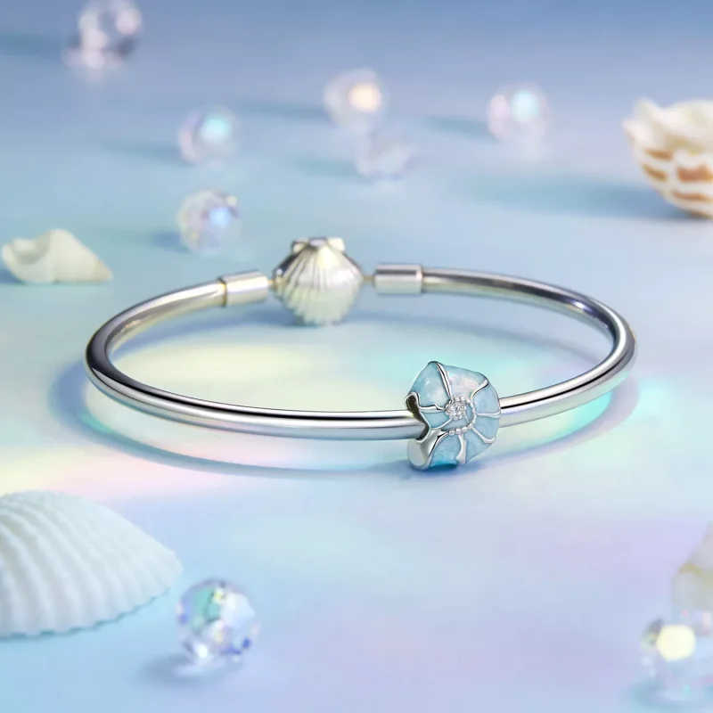 (resim) PANDORA Stil Mavi kabuklu charm - BSC1018 - Görüntüle 5