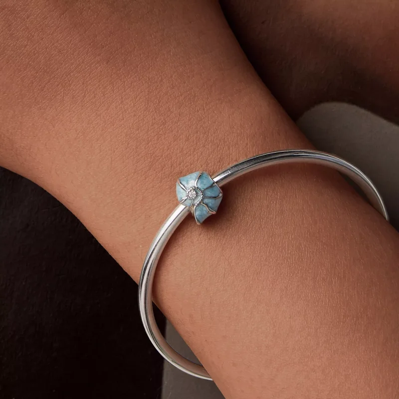 (resim) PANDORA Stil Mavi kabuklu charm - BSC1018 - Görüntüle 7