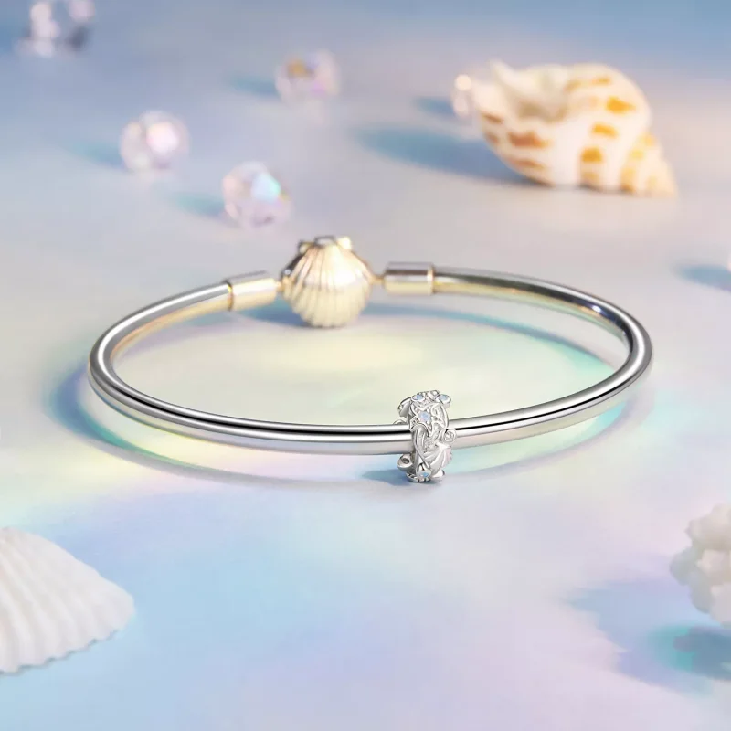 (resim) PANDORA Stil Mavi Okyanus Silikon Spacer Charm - BSC1019 - Görüntüle 5