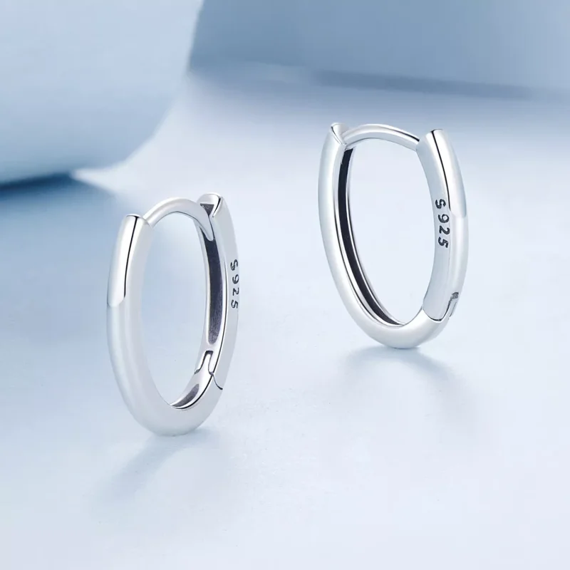 (resim) PANDORA Stil Oval küpe - BSE1015-A - Görüntüle 3