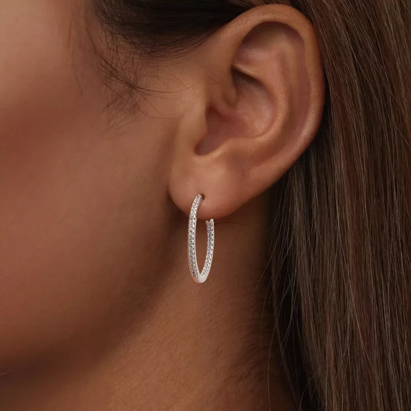 (resim) PANDORA Stil Parıltılı küpe - BSE1023-M - Görüntüle 6