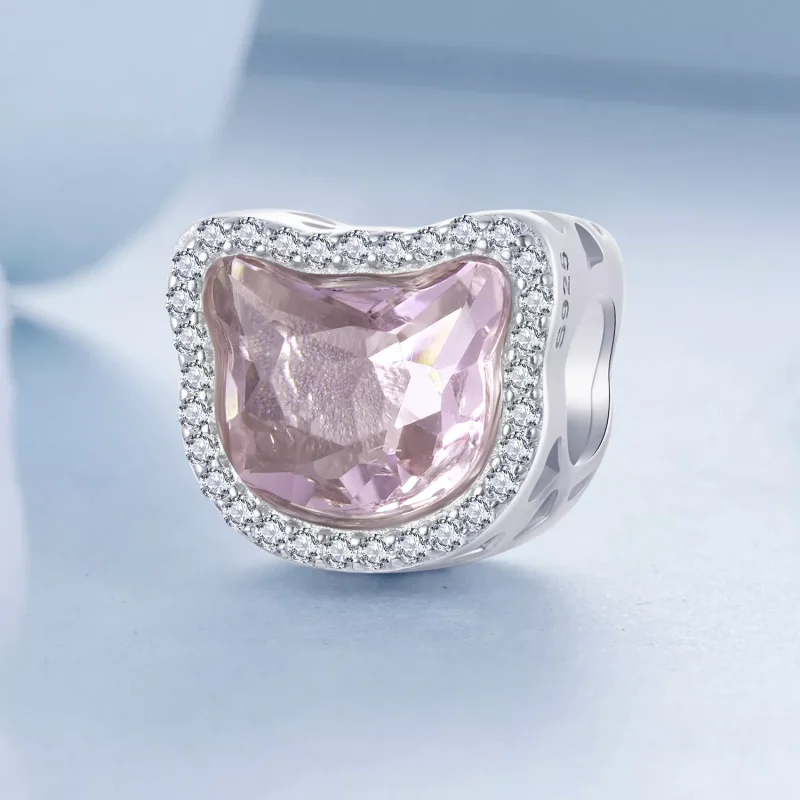 (resim) PANDORA Stil Pembe Kedi charm'ı - BSC1020 - Görüntüle 2