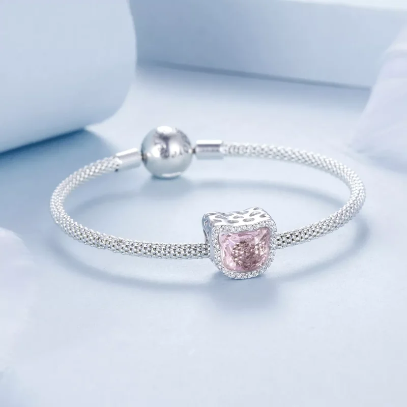 (resim) PANDORA Stil Pembe Kedi charm'ı - BSC1020 - Görüntüle 5