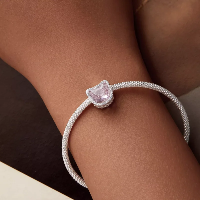 (resim) PANDORA Stil Pembe Kedi charm'ı - BSC1020 - Görüntüle 7