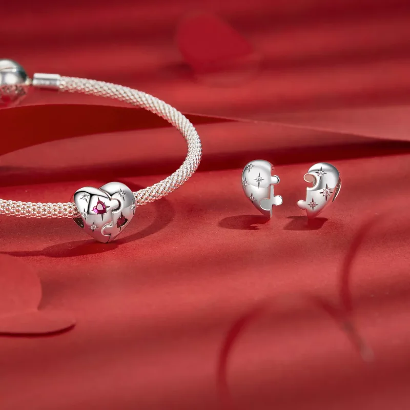 (resim) PANDORA Stil Yapboz kalp charmı - SCC2775 - Görüntüle 4