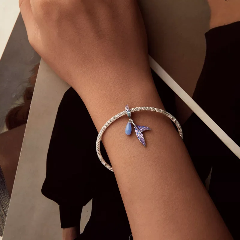 (resim) PANDORA Stili Işıltılı Denizkızı Kolye Ucu - SCC2800 - Görüntüle 5