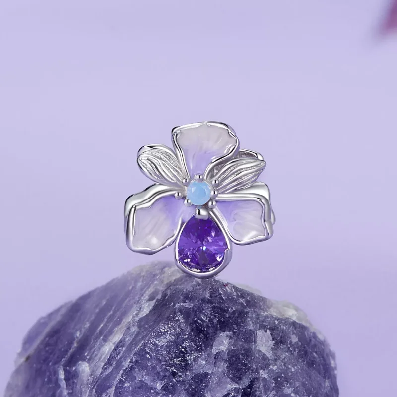(resim) PANDORA Stili Romantik İris Charm'ı - BSC1031 - Görüntüle 2