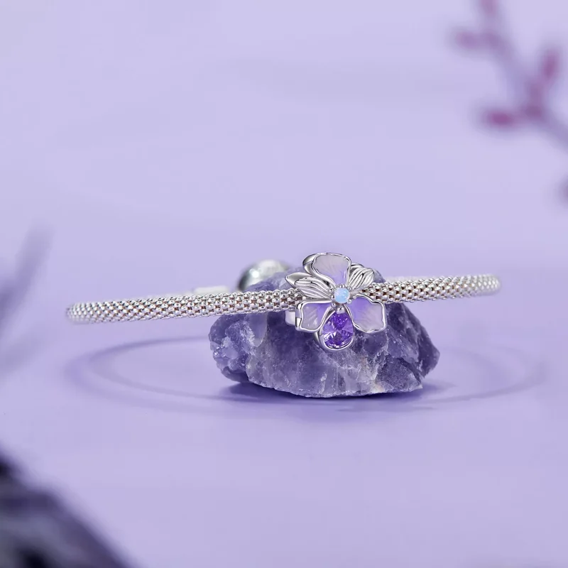 (resim) PANDORA Stili Romantik İris Charm'ı - BSC1031 - Görüntüle 5