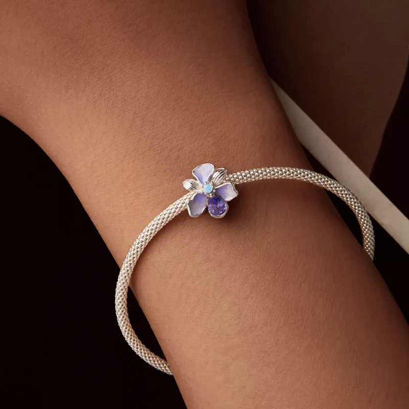 (resim) PANDORA Stili Romantik İris Charm'ı - BSC1031 - Görüntüle 7