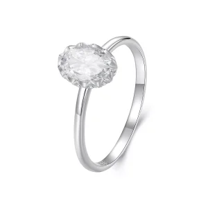 (resim) PANDORA Style Brilliant Beauty 1 Ayar Mozanit Yüzük (tek sertifika ile) - MSR049