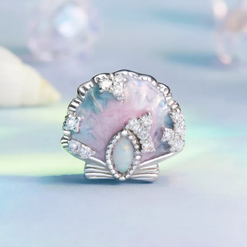 (resim) PANDORA Style Fantasy renkli deniz kabuğu charmı - BSC1017 - Görüntüle 2