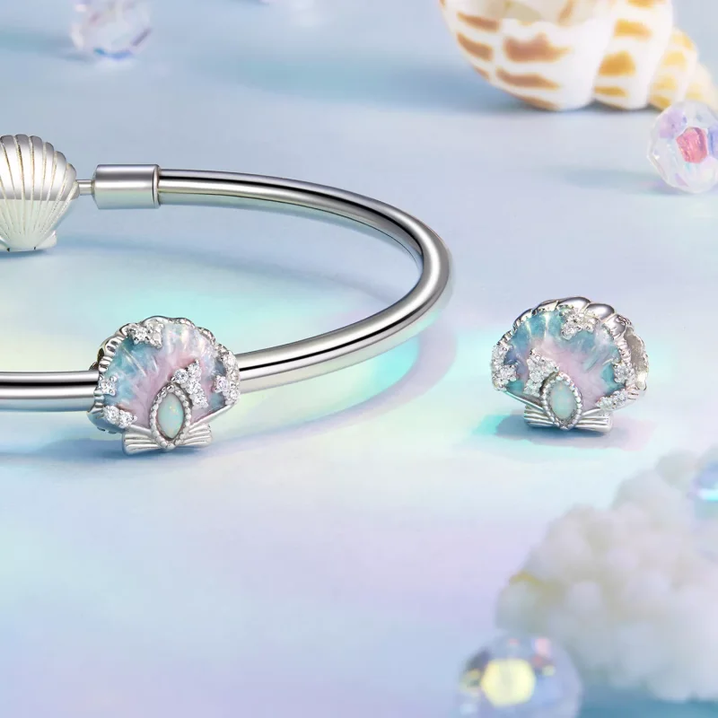 (resim) PANDORA Style Fantasy renkli deniz kabuğu charmı - BSC1017 - Görüntüle 4