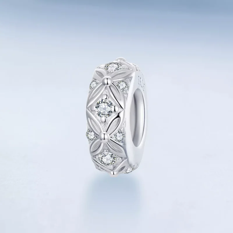 (resim) PANDORA Style Kabartmalı desenli silikon spacer charm - BSC1011 - Görüntüle 2