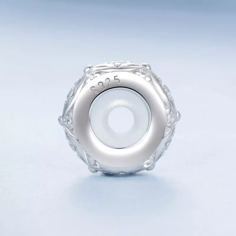 (resim) PANDORA Style Kabartmalı desenli silikon spacer charm - BSC1011 - Görüntüle 3