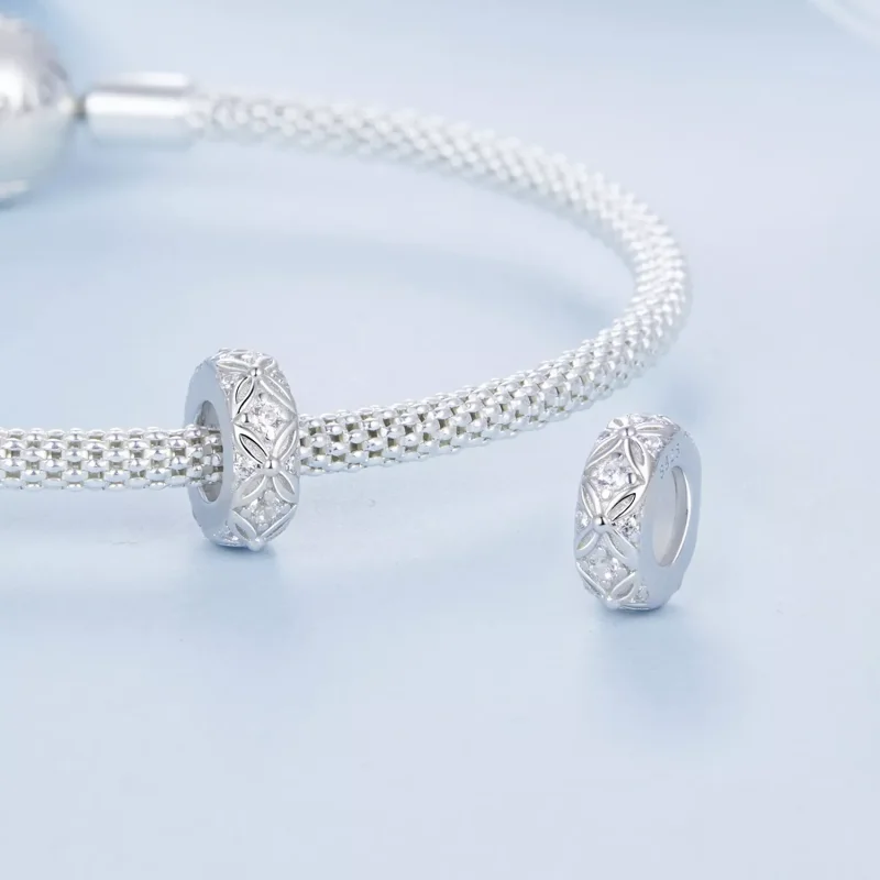 (resim) PANDORA Style Kabartmalı desenli silikon spacer charm - BSC1011 - Görüntüle 4