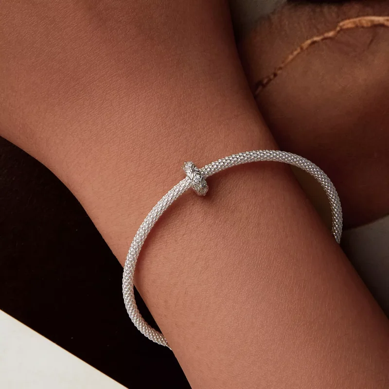 (resim) PANDORA Style Kabartmalı desenli silikon spacer charm - BSC1011 - Görüntüle 7