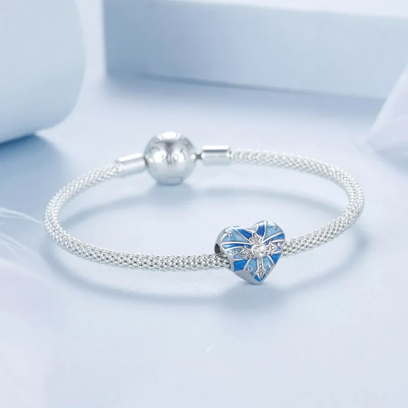 (resim) PANDORA Style Kalp şeklinde haç charm - BSC1024 - Görüntüle 5