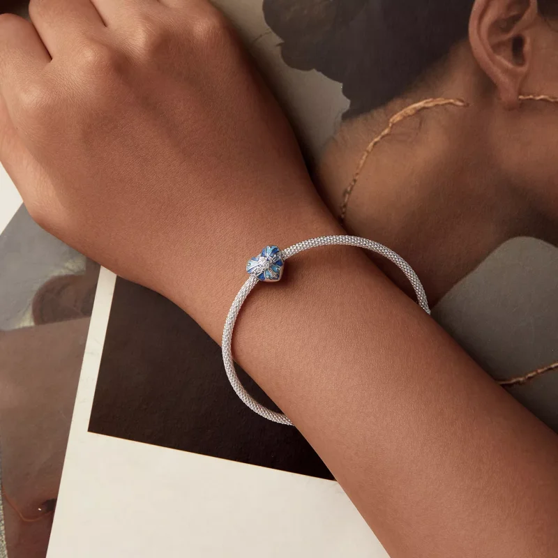(resim) PANDORA Style Kalp şeklinde haç charm - BSC1024 - Görüntüle 6