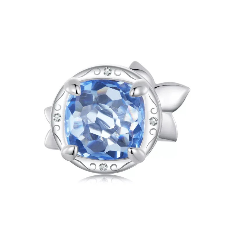 (resim) PANDORA Style Küçük delphinium çiçeği charm'ı - BSC1029 - Görüntüle 2