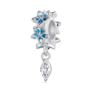 (resim) PANDORA Style Küçük delphinium kolye ucu - BSC1028