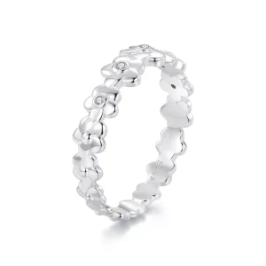 (resim) PANDORA Style Küçük çiçek yüzük - SCR1028