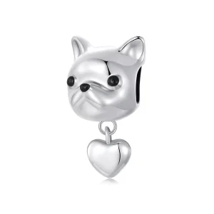 (resim) PANDORA Style Love Fransız Bulldog Dangle - SCC2767