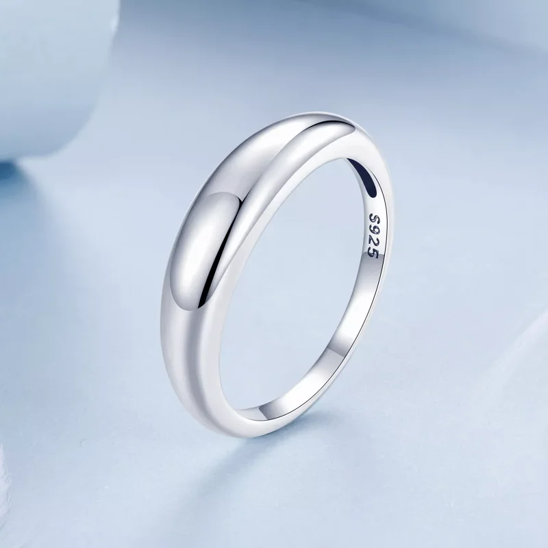 (resim) PANDORA Style Pürüzsüz basit yüzük - BSR558 - Görüntüle 2