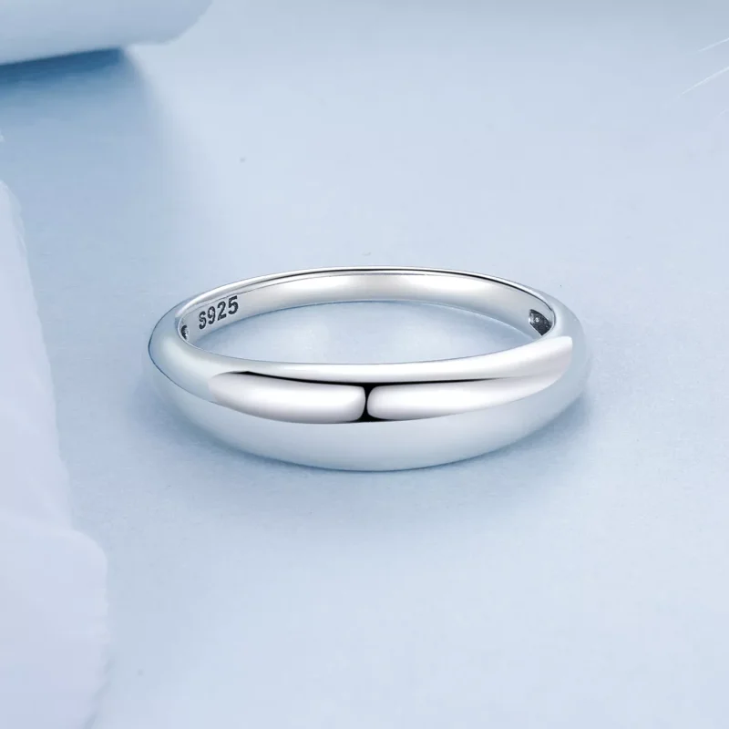 (resim) PANDORA Style Pürüzsüz basit yüzük - BSR558 - Görüntüle 3