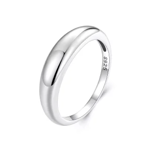 (resim) PANDORA Style Pürüzsüz basit yüzük - BSR558