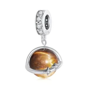 (resim) PANDORA Tarzı Doğal Kaplan Kuvars charm - SCC2805