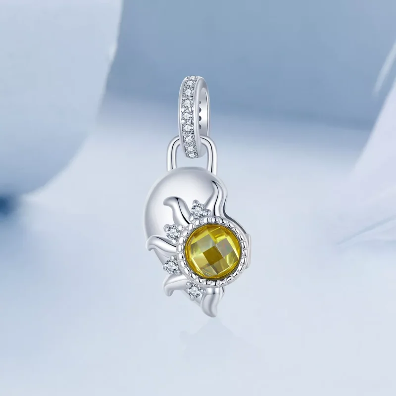 (resim) PANDORA Tarzı Güneş ve Ay Aşk Kolye Ucu - BSC1034 - Görüntüle 4