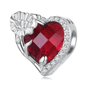 PANDORA Stil Ocak ayı doğum taşı kalp charm - BSC660-1 (resim) PANDORA Stil Ocak ayı doğum taşı kalp charm - BSC660-1