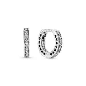 Pandora Pavé Kalp Küpe - 296317CZ (resim) Pandora Pavé Kalp Küpe - 296317CZ
