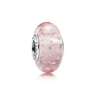 (resim) PANDORA Pembe Efervesan, Berrak Cz Boncuk Charm - 791615CZ
