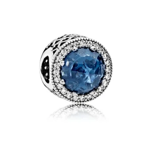 PANDORA Gece Yarısı Mavi Işıldayan Kalpler Charm - 791725NMB (resim) PANDORA Gece Yarısı Mavi Işıldayan Kalpler Charm - 791725NMB