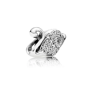 PANDORA Görkemli Kuğu Charm - 791732CZ (resim) PANDORA Görkemli Kuğu Charm - 791732CZ