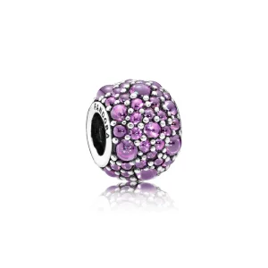 (resim) PANDORA Mor Parıltılı Damlalar Charm - 791755CFP