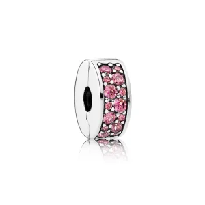 (resim) PANDORA Hanımeli Pembe Parıltılı Zarif Ara Klips - 791817HCZ