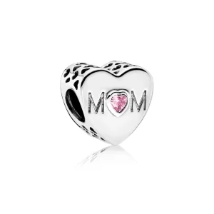 (resim) PANDORA Anne Kalp Charm, Pembe CZ - 791881PCZ