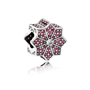 PANDORA Poinsettia Kolyesi, Kırmızı Şeffaf CZ - 791989CZR (resim) PANDORA Poinsettia Kolyesi, Kırmızı Şeffaf CZ - 791989CZR
