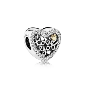 (resim) PANDORA Aşk Yazı Charm, Berrak CZ - 792037CZ