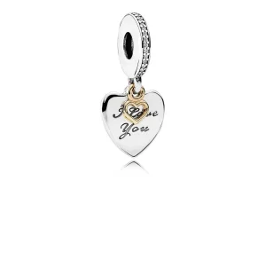 (resim) PANDORA Seni Sonsuza Dek Seviyorum Berrak CZ Püskül Charm - 792042CZ