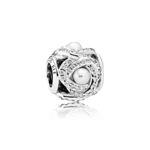 PANDORA Parıltılı Aşk Düğümü Charm Beyaz Kristal İnci Şeffaf CZ - 792105WCP (resim) PANDORA Parıltılı Aşk Düğümü Charm Beyaz Kristal İnci Şeffaf CZ - 792105WCP