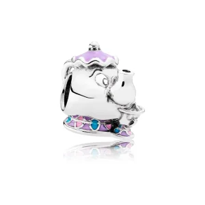 (resim) PANDORA Disney, Bayan Çaydanlık & Fincan Mıknatıs, Karışık Emaye - 792141ENMX
