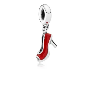 (resim) PANDORA Kırmızı Stiletto, Kırmızı Emaye Sarkıt Charm - 792154EN09