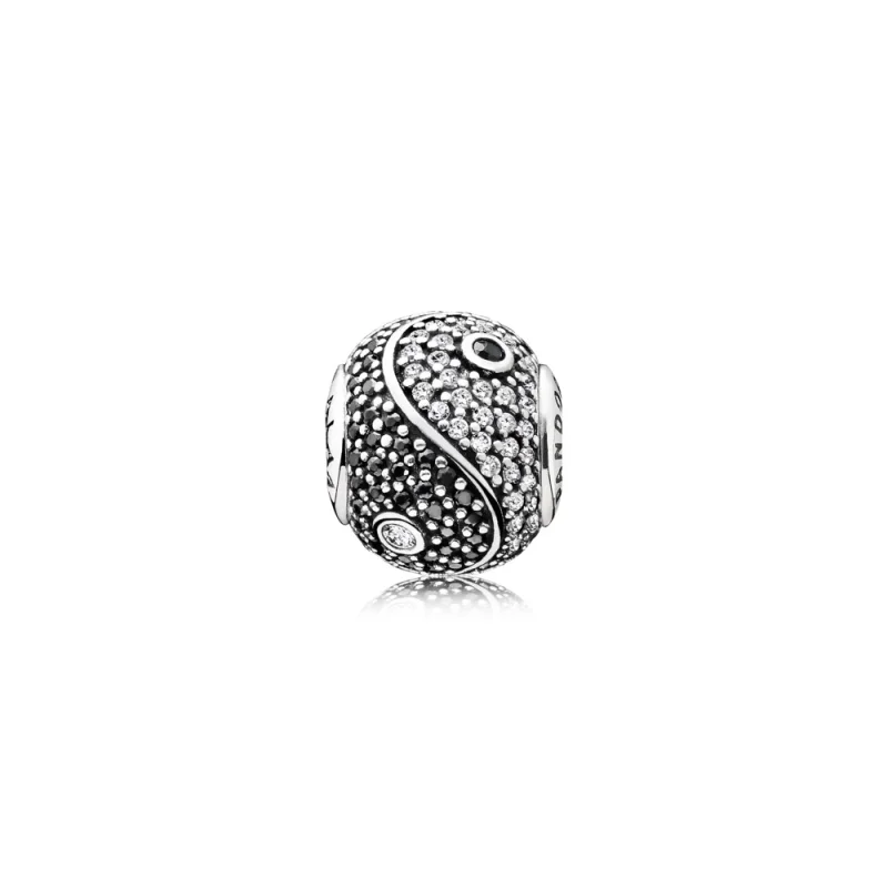 (resim) PANDORA Dengek Charm, Berrak CZ Siyah Kristal - 796053CZ